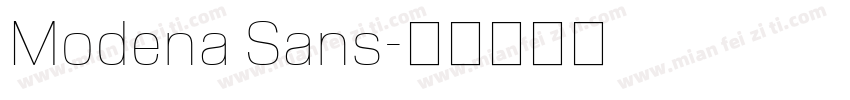 Modena Sans字体转换